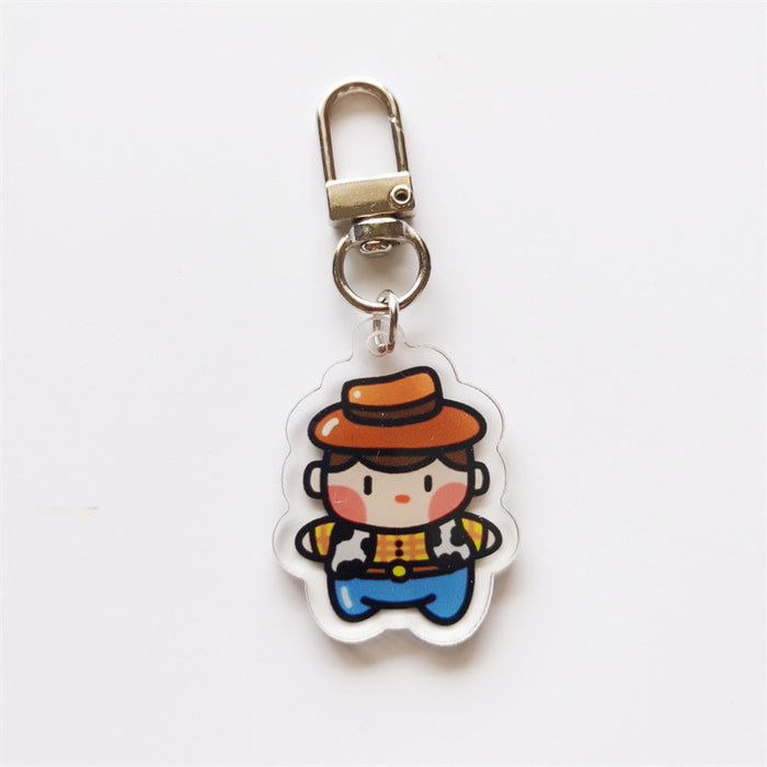 Wholesale Cartoon Acrylic Cute Keychain (M) MOQ≥2 JDC-KC-FPai002