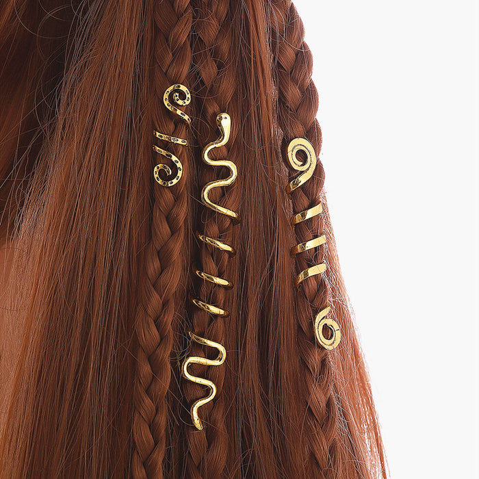 Clips de cabello al por mayor aleación clips de cabello espiral étnico Irlanda JDC-HC-CENM001