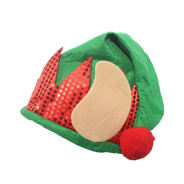Bordado de navidad de tela de sombrero al por mayor Santa Claus extendida MOQ≥2 JDC-FH-WMING002