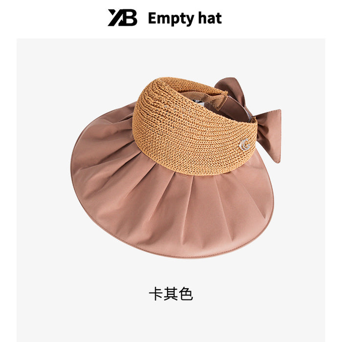 Jewelry WholesaleWholesale Cotton Foldable Empty Top Hat Sun Hat JDC-FH-Weilan003 Fashionhat 微蓝 %variant_option1% %variant_option2% %variant_option3%  Factory Price JoyasDeChina Joyas De China