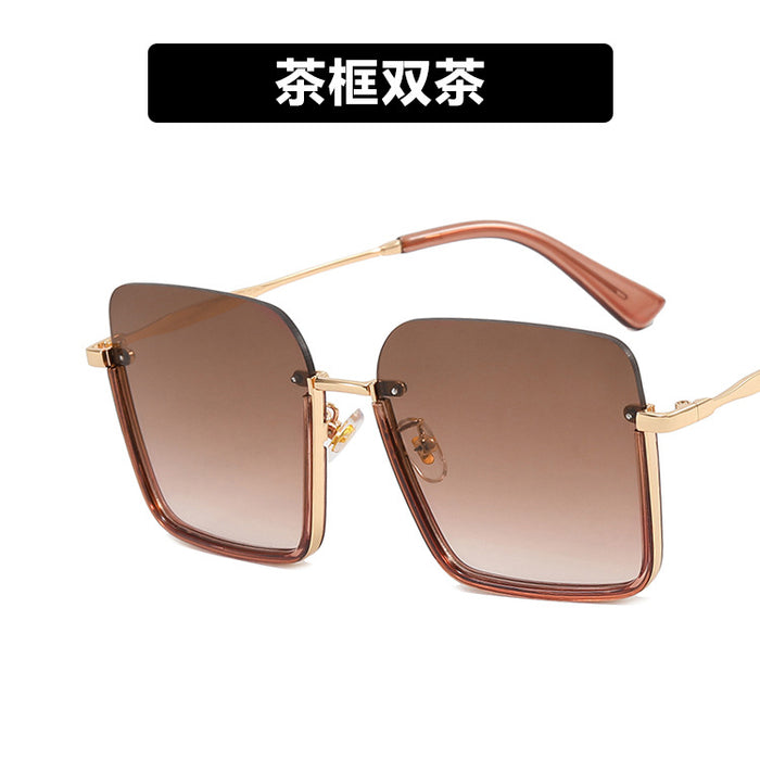 Wholesale Sunglasses Resin Retro Black Large Square Anti-UV JDC-SG-KD186