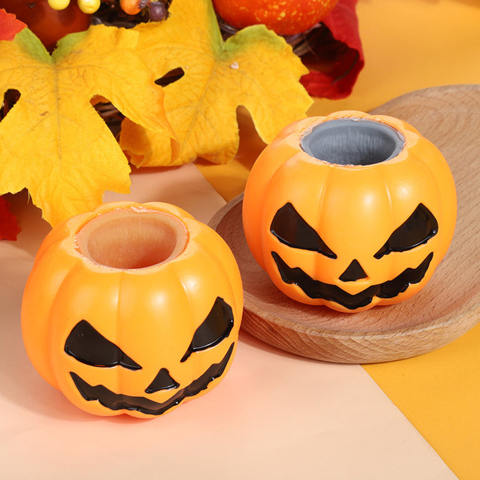 Wholesale Fidgets Toy TPR Decompression Cup Pinch Pumpkin Head Halloween MOQ≥2 JDC-FT-SenQ001