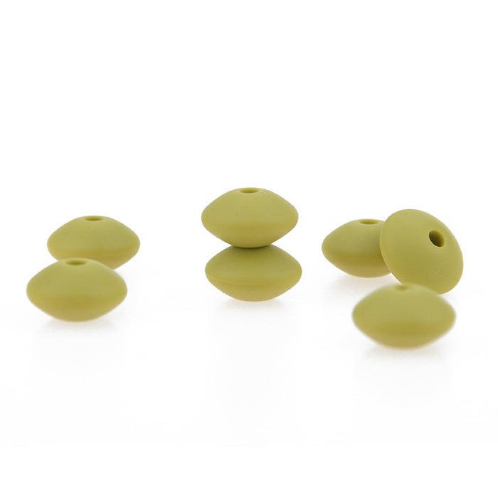 Wholesale DIY Silicone Beads Candy Color 12MM Flat MOQ≥50 JDC-DIY-BangX004