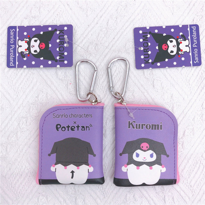 Wholesale Cartoon PU Leather Double Sided Printing Coin Purse Keychain (M) JDC-KC-YaLL011