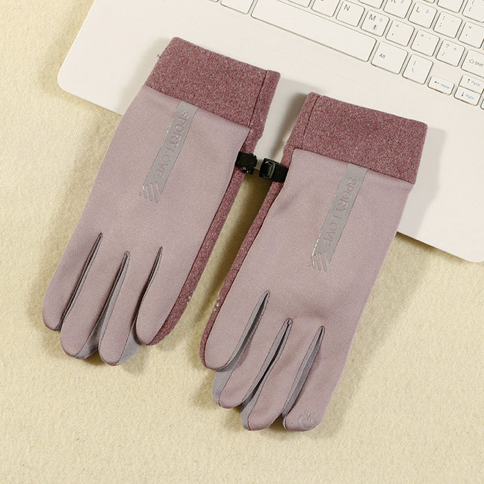 Wholesale Gloves Suede Winter Warm Windproof Touch Screen JDC-GS-HaiD008