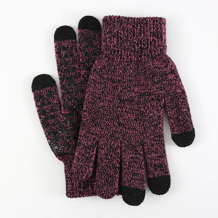 Wholesale Gloves Acrylic Thickened Non-slip Touch Screen Outdoor MOQ≥2 JDC-GS-YiF002