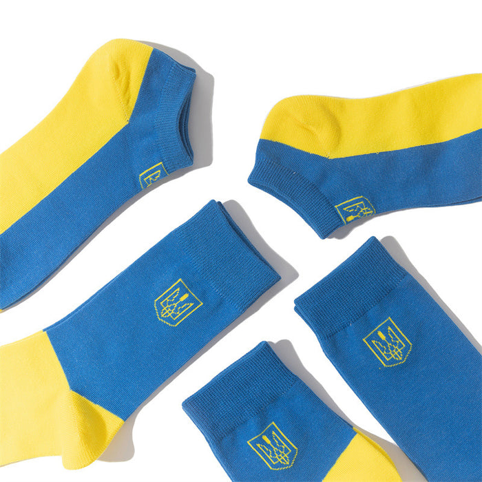 calcetines al por mayor algodón calcetines ucranianos MOQ≥10 JDC-SK-HUIHE028