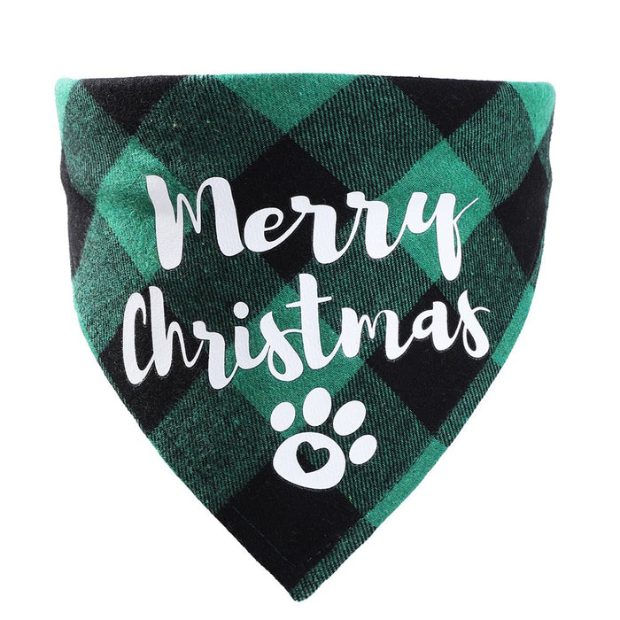Wholesale Pet Decorative Triangle Towel Dog Pregnancy Notice Saliva Towel Christmas Pet JDC-PD-yuexin001