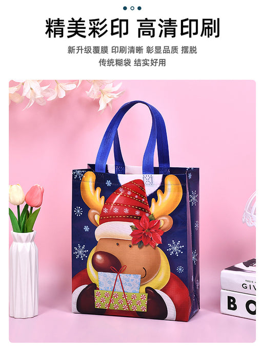 Wholesale Gift Bags PP Non Woven Christmas Elk Snowman Tote Random MOQ≥4 JDC-GB-Daiye006