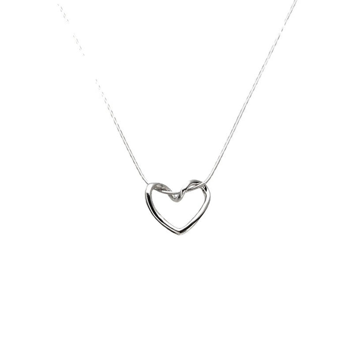 Wholesale Necklace Titanium Steel Hollow Love Clavicle Chain MOQ≥2 JDC-NE-DengC007