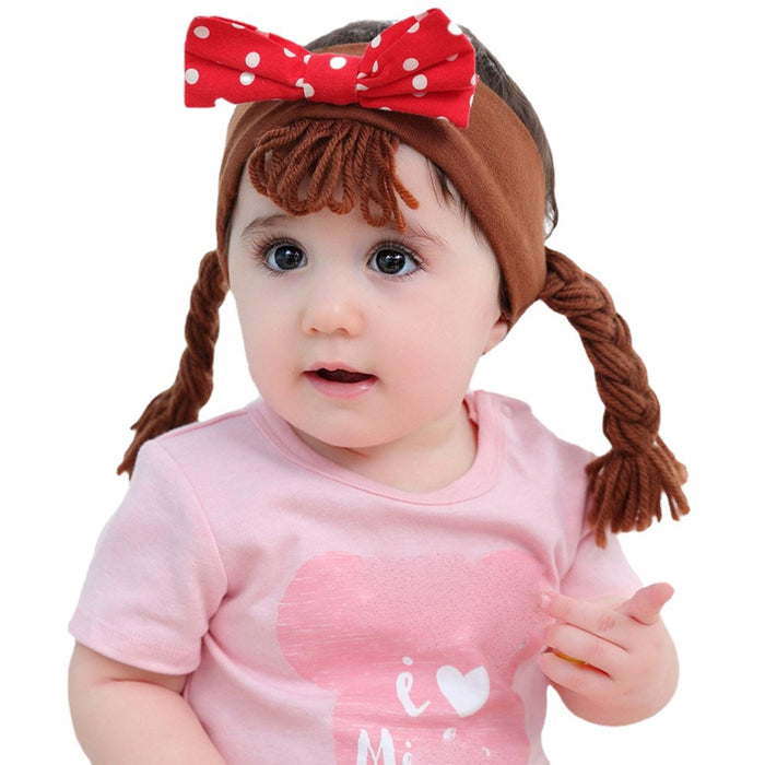 Wholesale Bow Baby Braids Headband Cotton JDC-HD-CH001