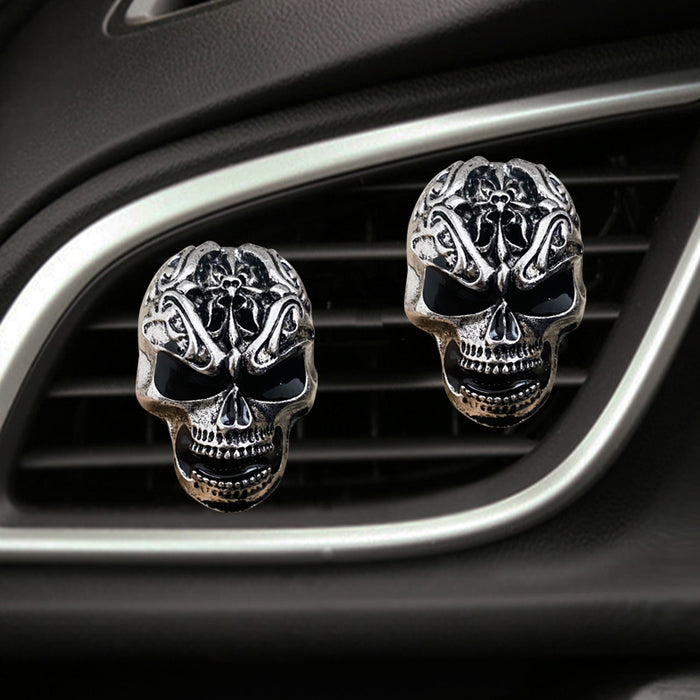 Wholesale Car Accessories Alloy Retro Skull Air Outlet Perfume Clip JDC-CA-ZNYK009