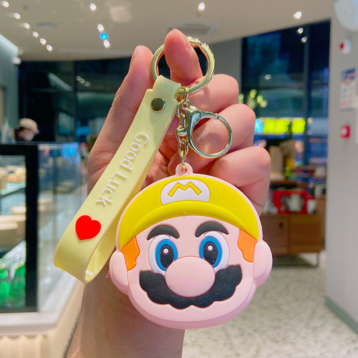 Wholesale Cartoon Silicone PVC Coin Purse Keychain (M) JDC-KC-YDao016