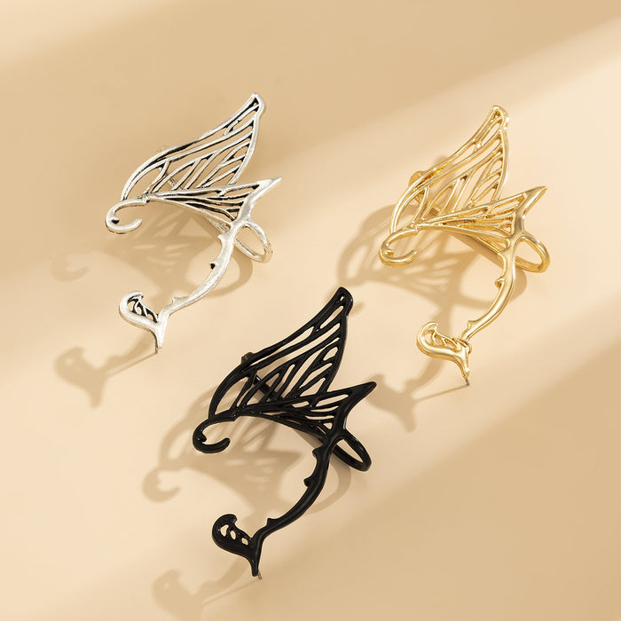 Wholesale Earrings Ear Cuffs Hollow Butterfly Wings Elf Ears MOQ≥2 JDC-ES-ShiY001