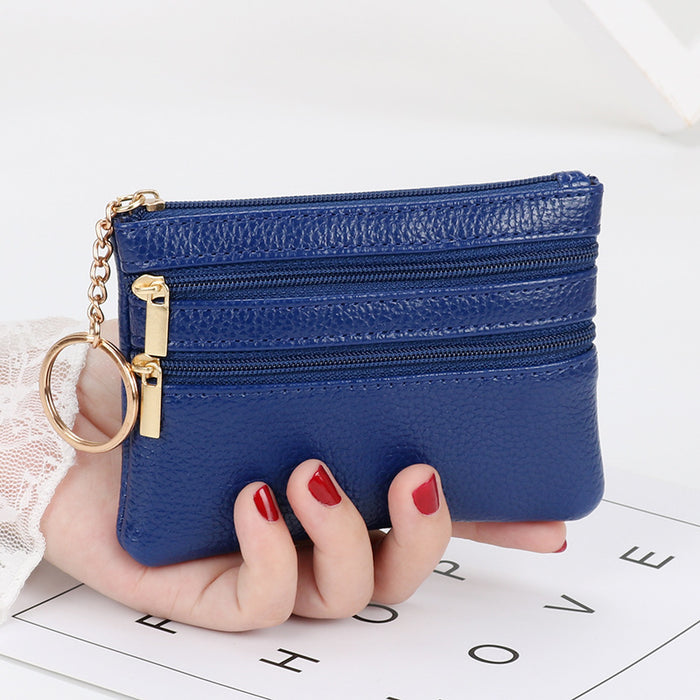 Wholesale PU Leather Coin Purse Keychain Wallet JDC-KC-ShMei001