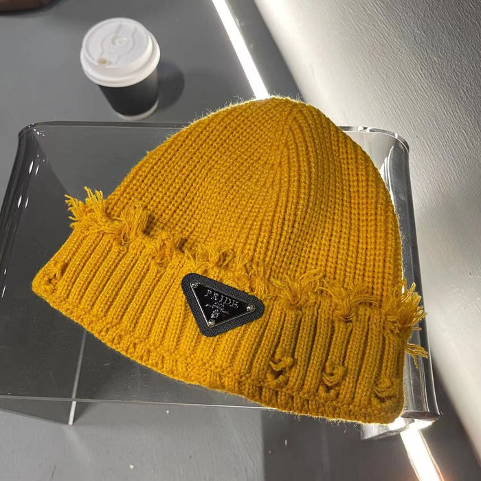 Wholesale Hat Wool Autumn And Winter Ripped Knitted Hat JDC-FH-YuShang001