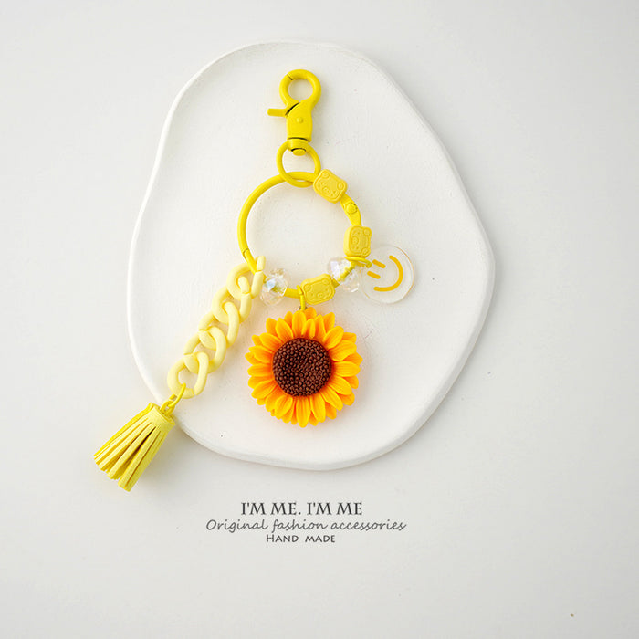 Wholesale Keychains Acrylic Sunflower Daisy Cute Cartoon JDC-KC-ShuL012
