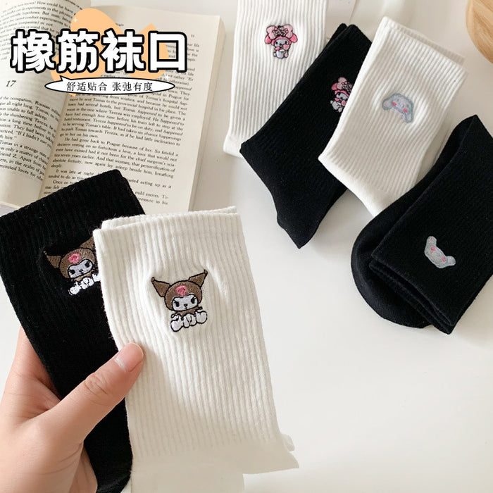 Wholesale Socks Cotton Cute Cartoon Embroidery Socks (S) JDC-SK-RCM001