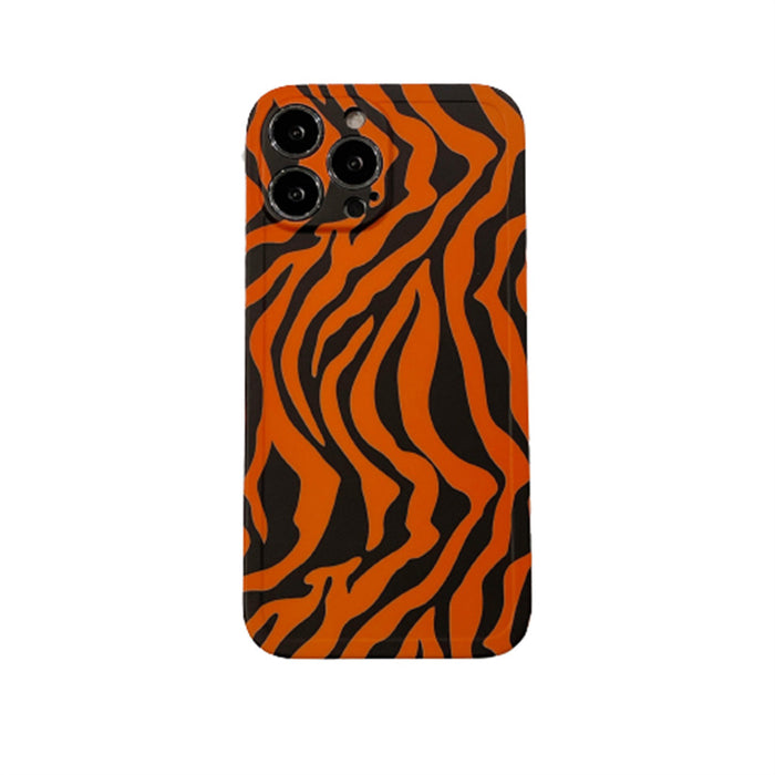 Wholesale Tiger Pattern Orange iPhone Soft Case JDC-PC-YSHF001