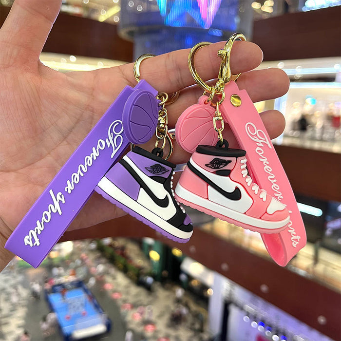Wholesale Keychains PVC Hardware Cute Cartoon Sneakers JDC-KC-MiaoY021