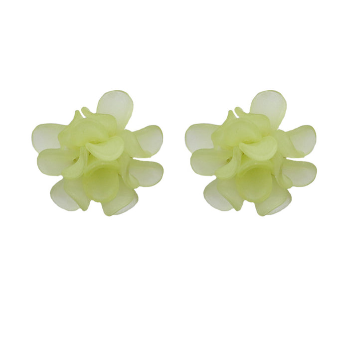Wholesale 3D Acrylic Petal Earrings JDC-ES-shuangx005