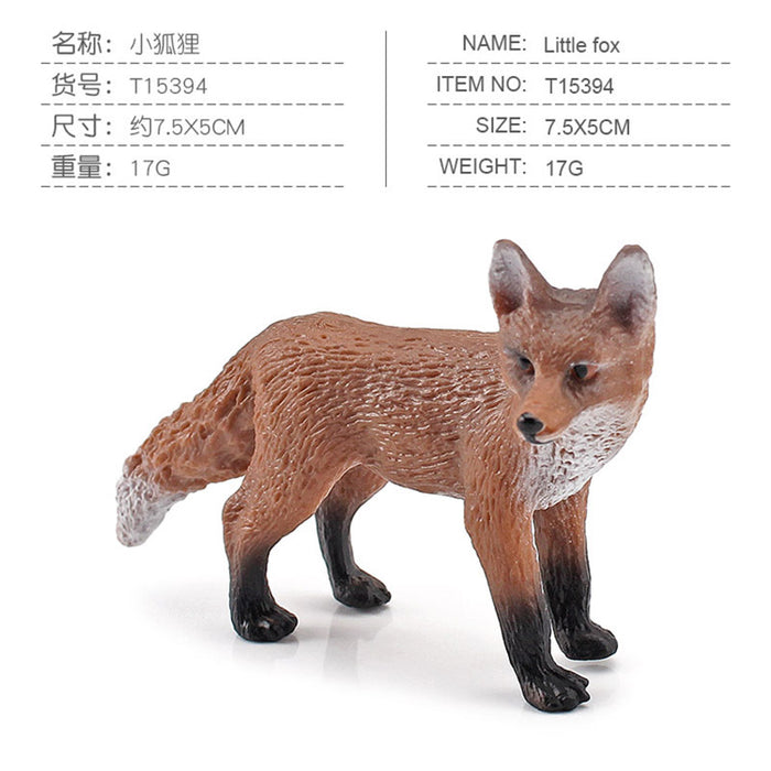 Wholesale Toys PVC Beaver Fox Deer Animal Model MOQ≥2 JDC-FT-YingK003