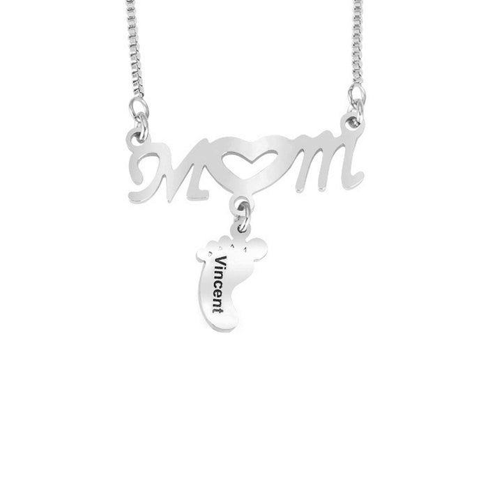 Jewelry WholesaleWholesale hollow out doll stainless steel mother's Day gift Necklaces JDC-NE-Mail003 Necklaces 麦伦 %variant_option1% %variant_option2% %variant_option3%  Factory Price JoyasDeChina Joyas De China