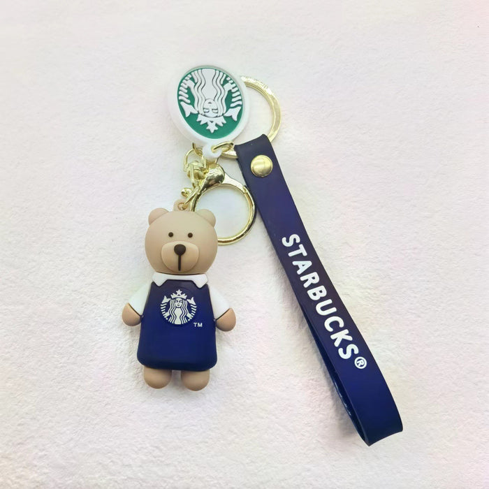 Wholesale Keychains PVC Hardware Cute Cartoon Bear (M) MOQ≥2 JDC-KC-LiangQ002