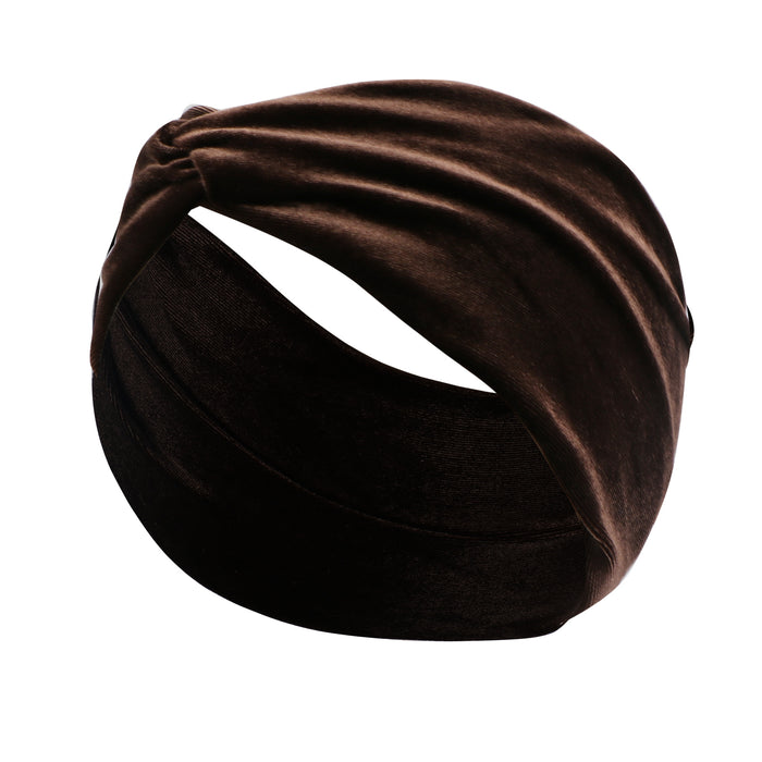 Wholesale Headband Gold Velvet Sweat-wicking Sports Yoga Headband MOQ≥2 JDC-HD-FanE002