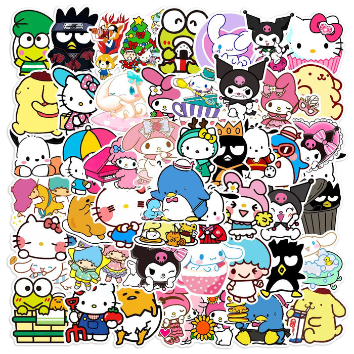 Wholesale Sticker PVC Cute Cartoon Waterproof 50 Sheets MOQ≥3 (S) JDC-ST-HQiao006