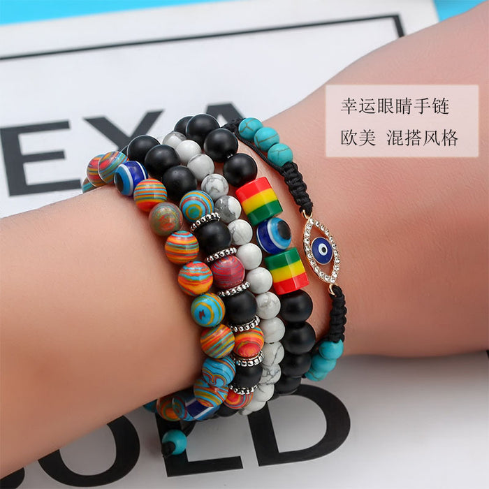 Wholesale set agate bracelet MOQ≥2 JDC-BT-BaiDing002