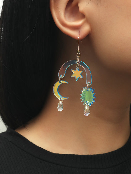 Jewelry WholesaleWholesale Star Moon Acrylic Earrings JDC-ES-GANL006 Earrings 甘来 %variant_option1% %variant_option2% %variant_option3%  Factory Price JoyasDeChina Joyas De China