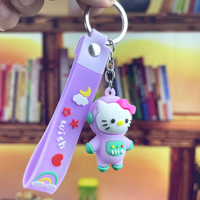 Wholesale keychain cartoon cute schoolbag doll pendant MOQ≥2 JDC-KC-LeO010