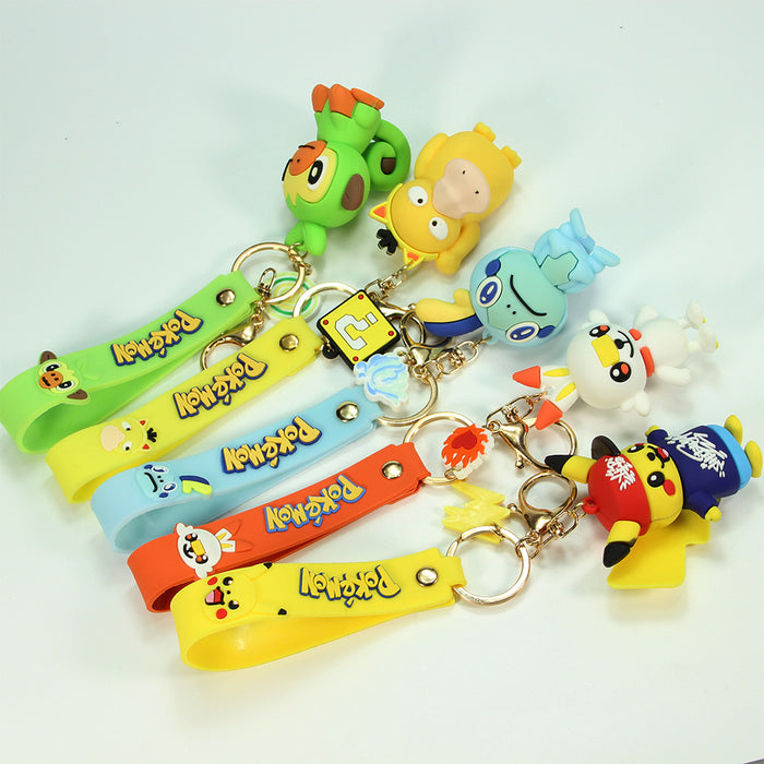 Wholesale Cartoon PVC Soft Rubber Keychain MOQ≥2 JDC-KC-ShengH001