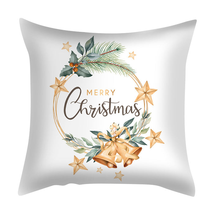 Wholesale Christmas Printed Peach Skin Pillowcase MOQ≥2 JDC-PW-Aisha005