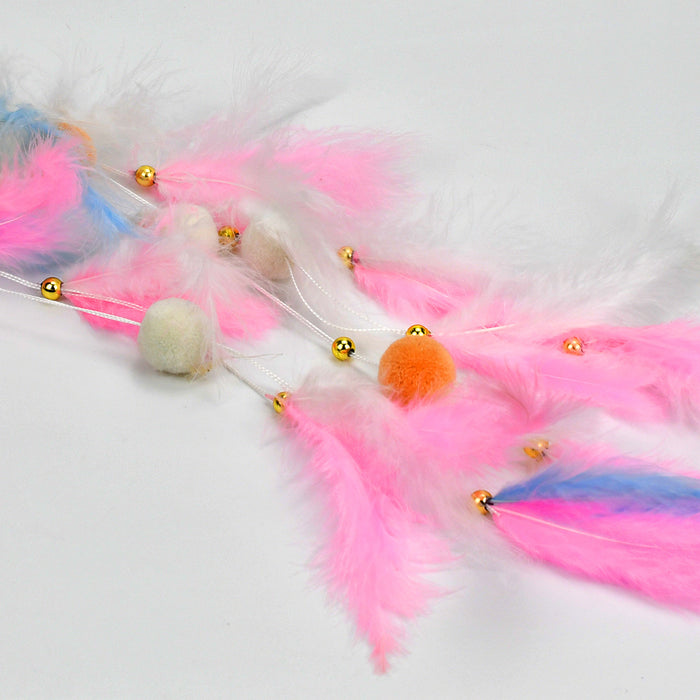 Wholesale Dream Catcher Feather Creative Cat Head Woven Pendant Decoration JDC-DC-QuanX004