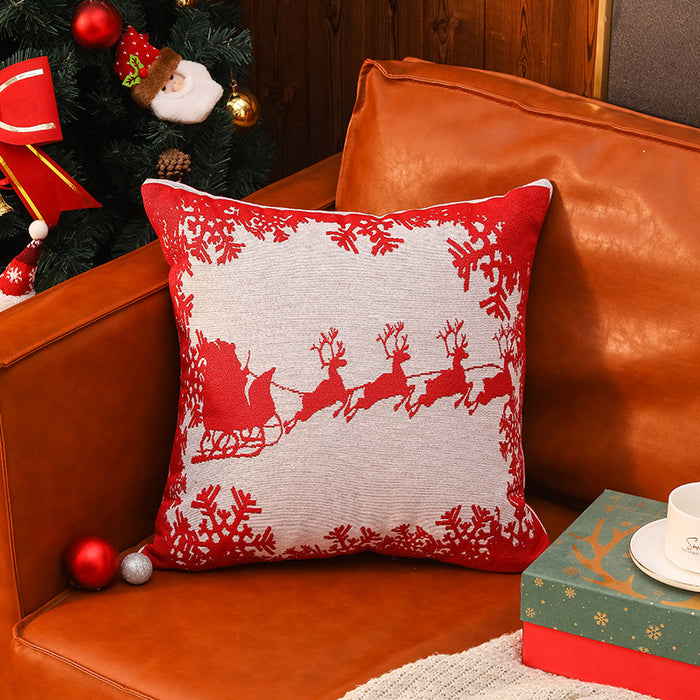 Wholesale Christmas Cartoon Snowman Elk Pillowcase JDC-PW-Jucong001