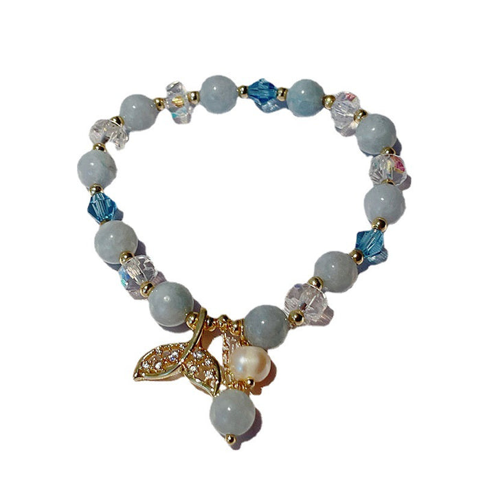 Wholesale crystal bracelet crystal cat's eye flower fishtail JDC-BT-SaiS001