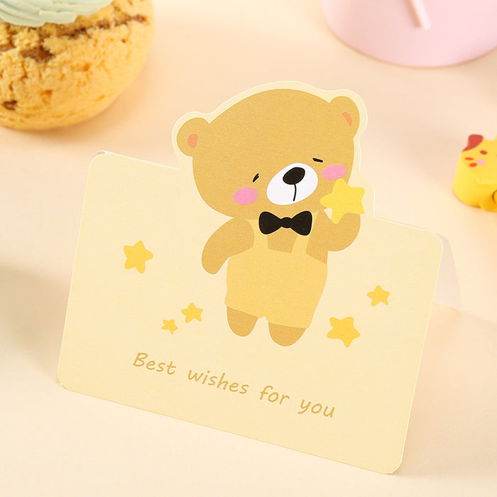 Wholesale Greeting Cards Kids Cartoon Birthday Cards Mother's Day Valentine's Day Hand MOQ≥10 JDC-GC-YiHONG002
