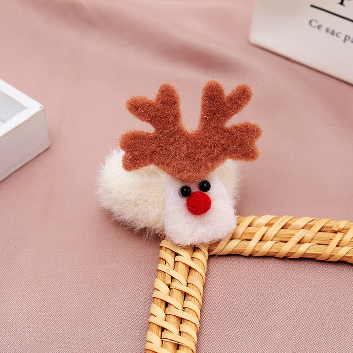 Wholesale Hair Scrunchies Sherbet Christmas Children Cute Elk MOQ≥2 JDC-HS-YaC001