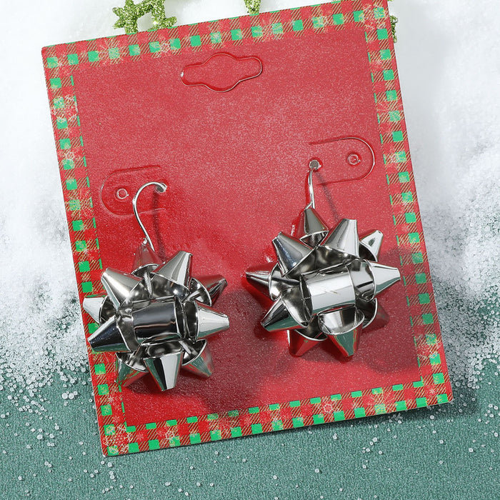 Wholesale Earrings Alloy Enamel Christmas Elk Snowflakes JDC-ES-A555