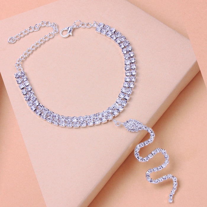 Jewelry WholesaleWholesale water drill foot chain JDC-AS-XinS015 Anklets 心饰 %variant_option1% %variant_option2% %variant_option3%  Factory Price JoyasDeChina Joyas De China