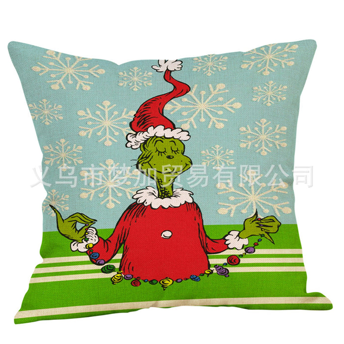 Wholesale Cartoon Characters Christmas Hat Pillowcase (M) JDC-PW-mengj002