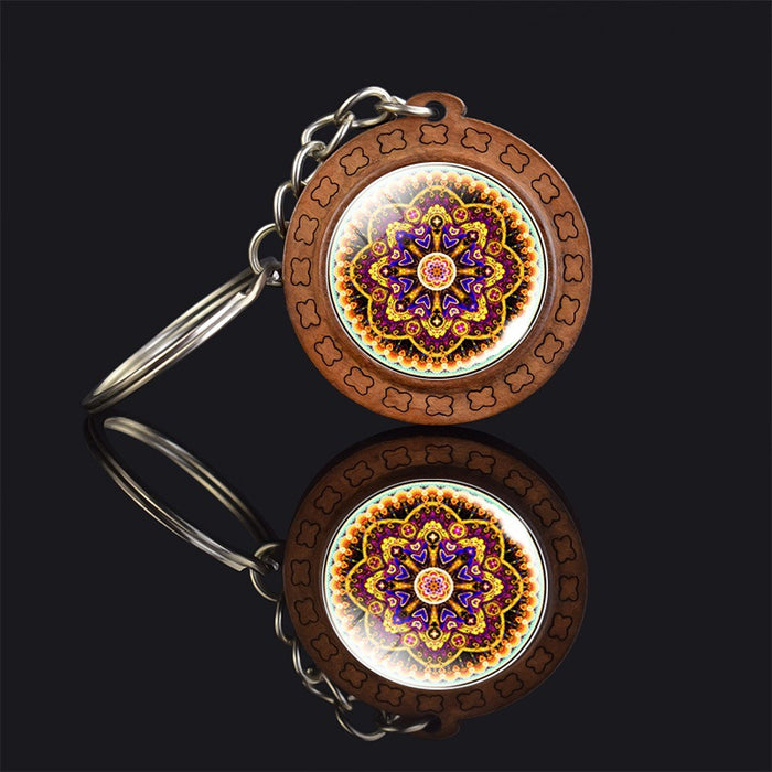 Wholesale Vintage Mandala Keychain MOQ≥2 JDC-KC-ZaoY005