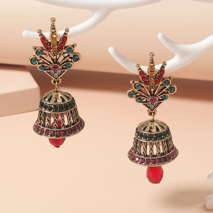 Jewelry WholesaleWholesale ethnic wind long bell earrings  JDC-ES-KaiQ038 Earrings 凯庆 %variant_option1% %variant_option2% %variant_option3%  Factory Price JoyasDeChina Joyas De China