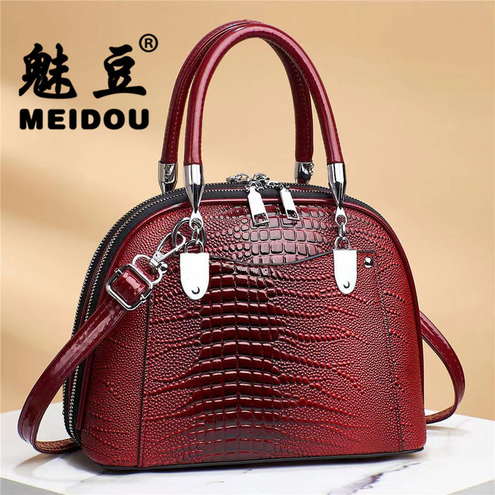Wholesale Shoulder Bag PU Crocodile Pattern Retro Handbag Diagonal Cross JDC-SD-haim011