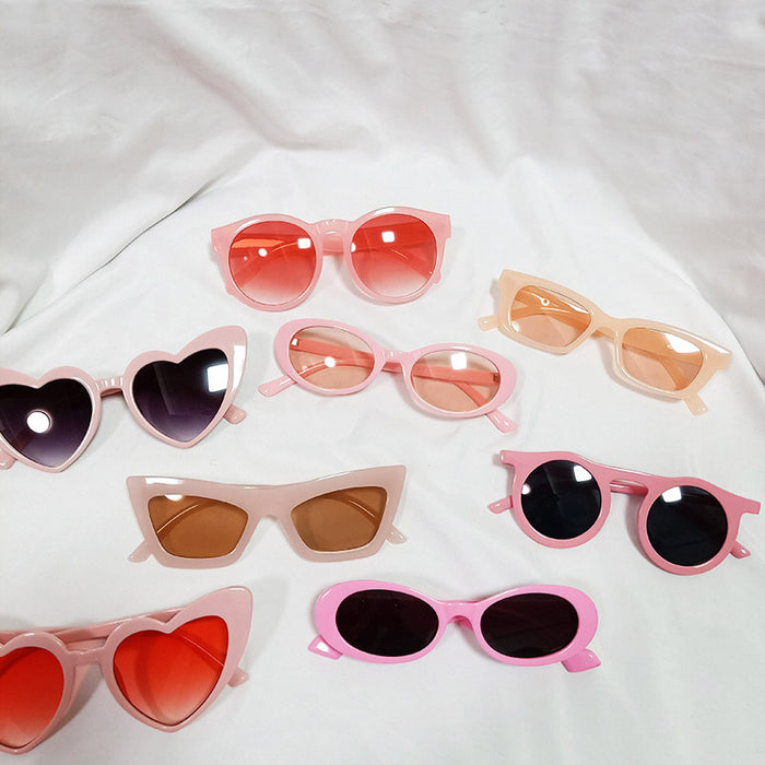 Jewelry WholesaleWholesale Resin PC Pink Series Cute Sunglasses JDC-SG-JingM006 Sunglasses 镜美 %variant_option1% %variant_option2% %variant_option3%  Factory Price JoyasDeChina Joyas De China
