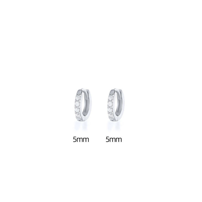 Jewelry WholesaleWholesale row drill zircon round earrings JDC-ES-Caos012 Earrings 曹适 %variant_option1% %variant_option2% %variant_option3%  Factory Price JoyasDeChina Joyas De China