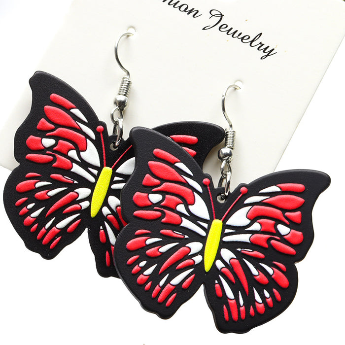 Personalidad de mariposa al por mayor Acrílico Gran Anillo de mariposa JDC-ES-SongX029
