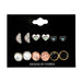 Jewelry WholesaleWholesale Stone Rainbow Heart Alloy Earrings Set JDC-ES-LanT004 Earrings 蓝塘 %variant_option1% %variant_option2% %variant_option3%  Factory Price JoyasDeChina Joyas De China